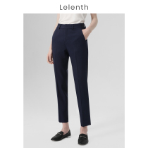 Leren 2022 Spring Summer New Temperament Hide Green Western Pants Women Commute Display Slim Fit Straight Pants Career Positive Dress Pants