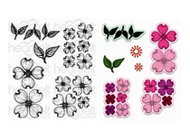 Heartfelt CreationsEZ seal cutting template dogwood flower HCPC-3773 HCD1-7129