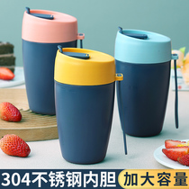 304 stainless steel mug home large capacity Cup with lid creative coffee cup office high value water Cup