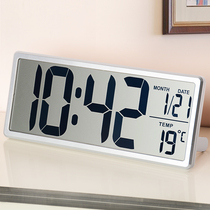 LCD huge screen schedule electronic clock digital home bedroom mute living room simple desk clock wall clock HA88