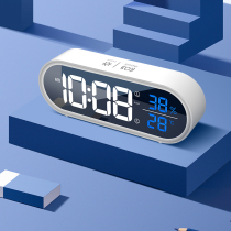 LCD large digital electronic alarm clock home luminous calendar temperature and humidity display TV cabinet simple Station clock HA811