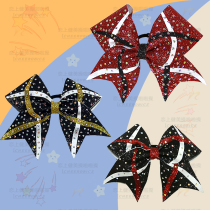 New competition cheerleading head flower custom cheerleading headdress womens big bow childrens cheerleading head rope