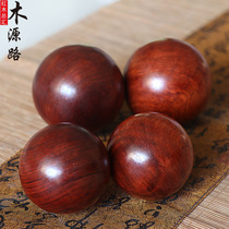 Health ball handball Wood Vietnamese Rosewood hardwood carved walnut health gift to play ball to elders