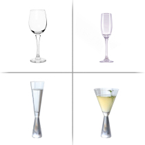 Light luxury modern glass goblet wine cup cocktail glass Champagne Cup banquet model room decoration Cup restaurant