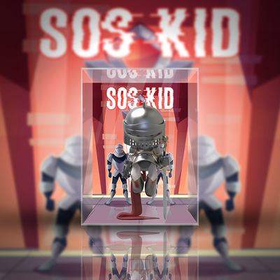 taobao agent 【Move】SOS KID Disaster Children's Series Cavaliers Da Baby Playing Dedicated Display Box