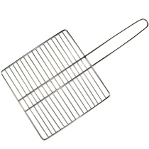 Barbecue net Stainless steel thick oven Charcoal stove tools Japanese cooking supplies with handle mesh Outdoor appliances