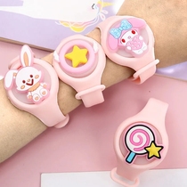 Childrens mosquito repellent cartoon toy watch flash bracelet student girl cute summer season outdoor mosquito bite artifact