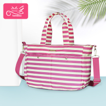 Lando Large Capacity Single Shoulder Mommy Bag Multifunction Diagonal Satchel Mother & Baby Bag Out Fashion Big Baby Bag Mom Bag