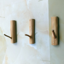 Countryside retro solid wood creative wall-mounted branch clothes hook field simple hand decoration hook tree fork hook