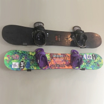 XCMAN snowboard hanger anti-collision veneer double board perforated wall hanging indoor storage rack snowboard wall display rack