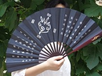 Baolian lamp prequel Erlangshen folding fan film and television plot fan 10-inch double-sided fan Yang Jiao Enjun silk cloth fan