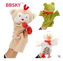 Baby Storytelling Hand Puppet Toys Baby Fingers Occasionally Monkey Ducks Frogs Puppets Appeasement Doll Animal Gloves