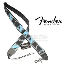 Fanta fender folk guitar electric guitar bass strap blue black gray knit Classic