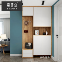 Official Sophia simple modern hanger entrance cabinet home cabinet Shoe cabinet Large capacity home door save space
