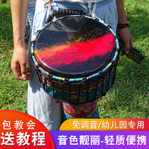 Warranty for one year African drum light 8 inch PVC kindergarten non-tuning professional performance 10 inch tambourine 12 inch 11 inch