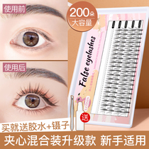 Small Devil Fake Mascara Natural Emulation Ultra Soft Graft Fairy Hair Self Adhesive Single Tuft Eyelash Glue No Thrill