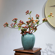 New Chinese Ceramic Vase ornaments modern creative living room flower arrangement TV cabinet porch Zen retro home decoration