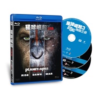  Genuine Rise of the Planet of the Apes Blu-ray disc Trilogy BD50 Region-wide quality assurance