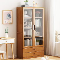 Bookshelves SHELF LIVING ROOM FLOOR CHILDRENS BEDROOM MULTILAYER BOOKCASE ECONOMY TYPE CORNER STORAGE RACK WITH DOOR LOCKERS