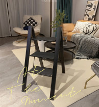 ins multifunction home small step ladder folding climbing high ladder aluminum alloy herringbone ladders three-step living room shelf thickness