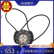 OMS Compass with Gauge mount for wrist rubber band wrist finger Compass