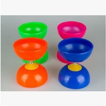 Children and elderly small leather bowl diabolo double head leather bowl diabolo plastic soft diabolo