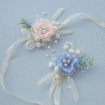 Bridesmaid Wrist Flower Sisters Hand Flower Bride Super Immortal hipster Forest Wedding Korean-style European Bracelet Jewelry