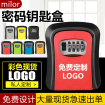 Decoration key password box construction site Cats Eye homestay anti-theft door wall-mounted code lock key storage box