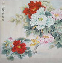 Meticulous painting hand-cooked propaganda can be directly colored Dou Peony 07 shot any three