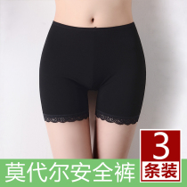 Safety Pants Women Anti Walking Light Uncurled Beat Bottom Pants Summer Thin models Modele lace big code No-dent insurance shorts