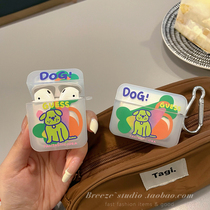 ins graffiti cartoon dog applicable airpods Protective case Apple 2 Generation 3 generation Pro Bluetooth headset silicone