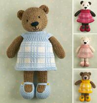 (280)Bear girl stick needle illustration Handmade wool tutorial Doll doll stick needle illustration