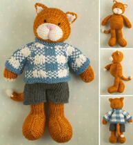 (279) Kitty Boy Stick Pin Fig. Manual Wool Thread Tutorial Human Doll Stick Needle Diagrams