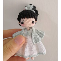 (351) little cute little Minglan crochet diagram handmade wool tutorial doll crochet diagram