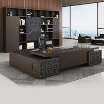 Office desk Boss table and chair combination New Chinese style simple modern president table Commercial office furniture Large desk