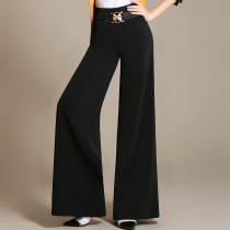 New national standard modern social dance pants ladies Latin dance straight pants square dance wide leg dance pants