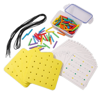 Childrens intelligence pile board combination early education toys color around the kindergarten puzzle building blocks interspersed with stump work card