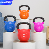 Konst kettlebell rubber-coated mens fitness lifting pot dumbbell solid iron gym 8 10kg womens competitive home