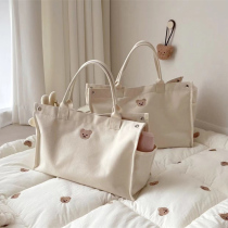 South Korea in Mommy Baby Cart Package New Multi-function Canvas Large Capacity Out Mother and Baby Bag Handbag