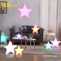 LED star lamp beautiful Chen props Christmas decoration Net red Nordic star chandelier stage performance five-pointed star lamp