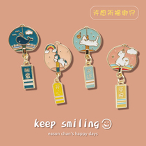 Japanese blessing Imperial Guard small brooch girl ins tide every test must pass the corsage personality cartoon pin badge accessories