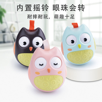 Owl Tumbler Tumbler Toy Baby Rocking Bell Baby Can Bite the Big Penguin 3-12 Months Children Early to Teach Puzzle