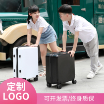 Childrens trolley box custom logo Men and women 18 inch 20 inch lightweight cartoon password box can sit luggage boarding box