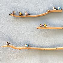 Bird branch homestay wall decoration kindergarten creative Nordic wall decoration wall hanging TV background wall decoration pendant