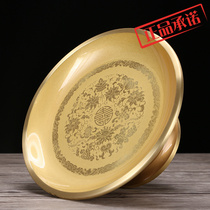 Total copper pure copper for fruit pan 8 auspicious fruit sauces Buddhist hall with round pass Buddha fruit tray