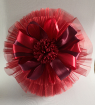 6th generation chair special chair back Flower J2101 does not need to strap wine red chair back decoration chair back Flower Wedding