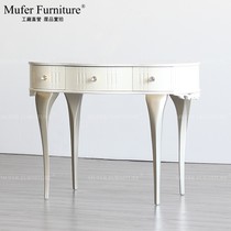 Mu Fei high-end custom furniture Small American makeup table Simple light luxury marble solid wood dresser MF780