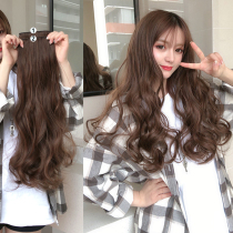 qing shu nv ベ gui gui home ゛ piece long curly hair wig female big wave temperament die replacement sheet