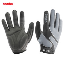 Boodun mountain bike long finger all finger sports gloves female touch screen shock absorbing anti-slip road riding glove male