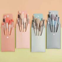Beginner ins mini makeup brush set foundation brush soft hair portable good storage tool